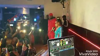 hoodcelebrityy performing inside garage night club bronx 2018