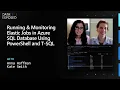 Running Monitoring Elastic Jobs in Azure SQL Database Using PowerShell T-SQL - Part 5 DE