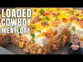 Loaded Cowboy Meatloaf Casserole