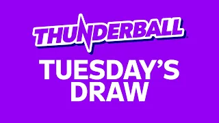 The National Lottery Thunderball draw results from Tuesday 02 June 2026