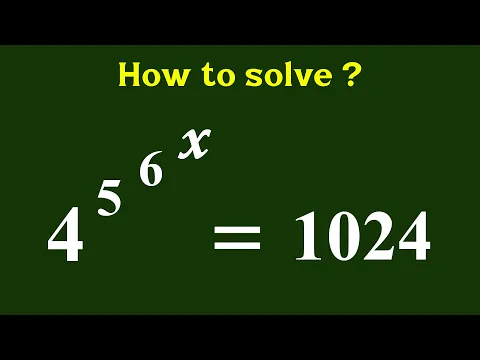 Download MP3 Can you Solve given Exponential Problem ? | Solve for X | Math Olympiad