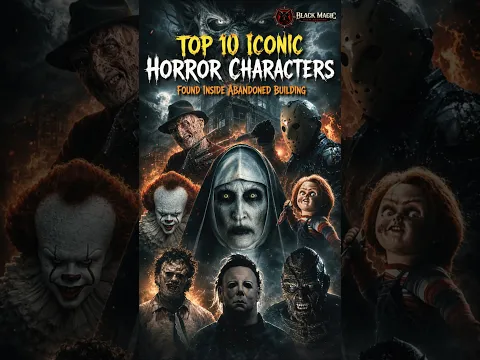 Top 10 Iconic Horror Characters Found Inside An Abandoned Building | Horror Legends 😱