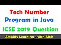 Print all 4 digit Tech Number Java Program ICSE 2019 Computer Exam Question Class 10