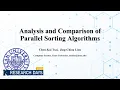 Analysis and Comparison of Parallel Sorting Algorithms