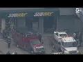 Multiple people hurt after vehicle crashes into Subway restaurant
