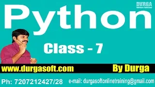Learn Python Programming Tutorial Online Training by Durga Sir On 02-02-2018
