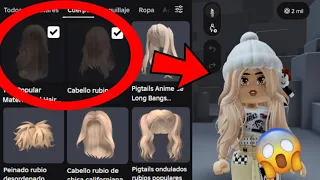 Cómo equipar 2 PELOS DIFERENTES en Roblox GRATIS (celular y pc)🤩