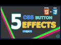 Best Button Hover Effects - Only HTML CSS