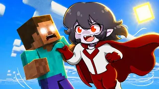 o HEROBRINE ta no meu MUNDO mas eu tenho SUPER PODERES