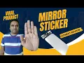 Mirror sticker review Bathroom mirror sticker review Viral mirror sticker review