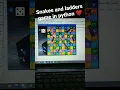 Snakes and ladders game made with python and it s module pygame