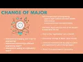 Change of Major Application Tutorial