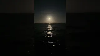 A beautiful blue moon to celebrate our 11th night on the Atlantic #luxuryyachtlife