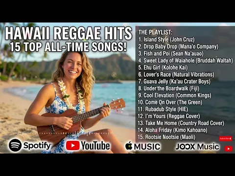 Hawaii Sunset Reggae Mix 🌊 Relaxing Tropical Vibes Full Album