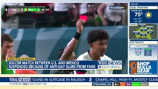 U S vs Mexico soccer match suspended due to anti-gay slurs from fans