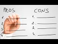 I love a pros and cons list for dating