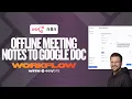 Meeting Notes to Google Docs in n8n - Turn Handwritten Notes into Google Docs Workflow Template