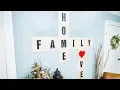 DIY Crossword Wall Art - Home Family