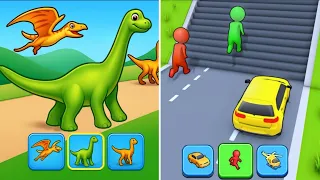 Shape-shifting | Dino shifting - All Level Gameplay Android,iOS - NEW APK UPDATE