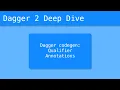 Dagger 2 Deep Dive - Dagger codegen Qualifier Annotations