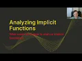 4 8 1 - Analyzing Implicit Functions