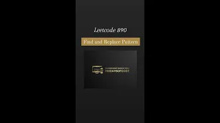 Find and Replace Pattern Solution Leetcode Medium Level Java csharp Complete Explanation