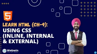 Learn HTML Using CSS Inline Internal External Chapter 9