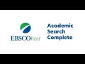 Academic Search Complete