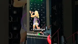 أمسك خفاش بساق المغنية 