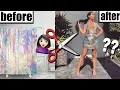 MAKING A DRESS OUT OF SHOWER CURTAINS