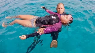 Freediving and Sailing a Performance Catamaran