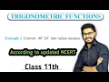 Example 1 of Trigonometric Functions Class 11th Math Examples of Trigonometric Functions NCERT