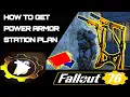HOW TO GET POWER ARMOR STATION PLANS FALLOUT 76