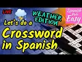 Learn Spanish WEATHER EDITION Let s do a Crossword Puzzle in Spanish
