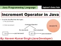 Increment Operator in Java Java Programming Language Java