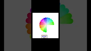 14 Use python to draw a colorful circle composed of heart shaped fan like rotation