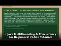 Java Multithreading Concurrency for Beginners 5-Min Crash Course