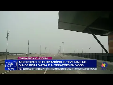 Nevoeiros em Florianópolis gera alteração de voos no aeroporto da capital catarinense