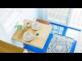 A Beautifully Blue Shonsie Tiny House By 84 Lumber - TinyHouseTour