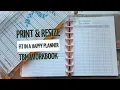 How to Print Resize The Budget Mom Workbook to fit inside a Happy Planner