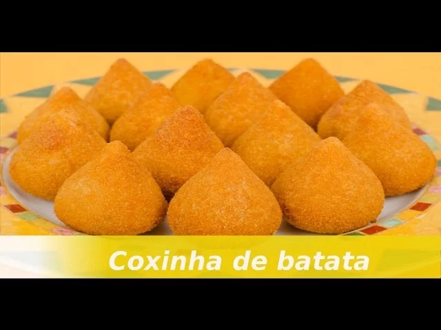 COXINHA DE BATATA COM RECHEIO DE FRANGO RECEITA FACIL