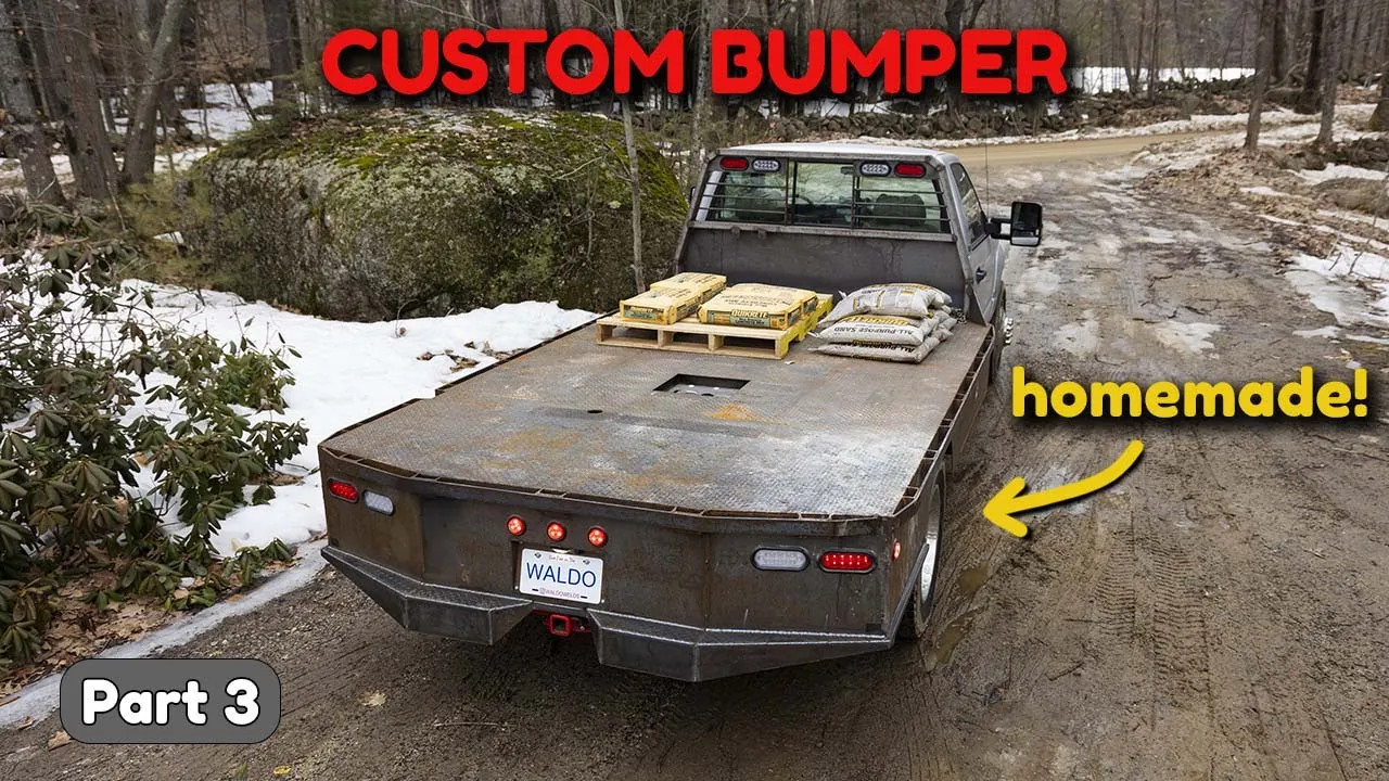 Building a Bumper for my Homemade Flatbed [Steel Flatbed Part 3]