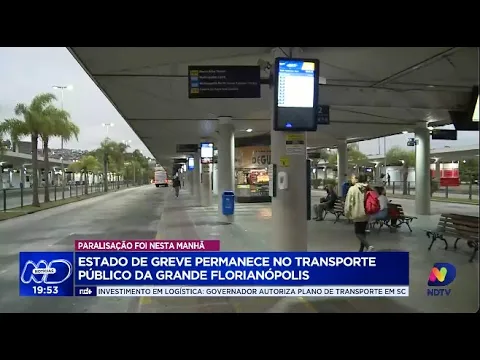 Paralisação matinal: transtornos no transporte público da Grande Florianópolis