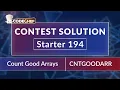 Count Good Arrays CNTGOODARR Starter 194 CodeChef Solution Rated for All