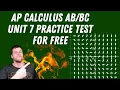 AP Calculus Unit 7 Practice Test