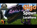 Ark Fjordur GIGA SPAWN LOCATIONS