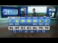 Jeopardy Host Alex Trebek does the weather with ABC7 Chief Meteorologist Bill Kelly