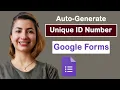 Auto Generate Reference Number When Form Submitted Google form