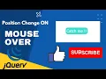 Awesome Cursor Animation With CSS JQuery Mouseover effects step by step tutorial for beginners