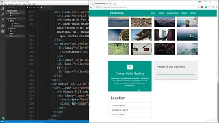 Materialize CSS from Scratch Lesson 35 - Contact Section ScrollSpy